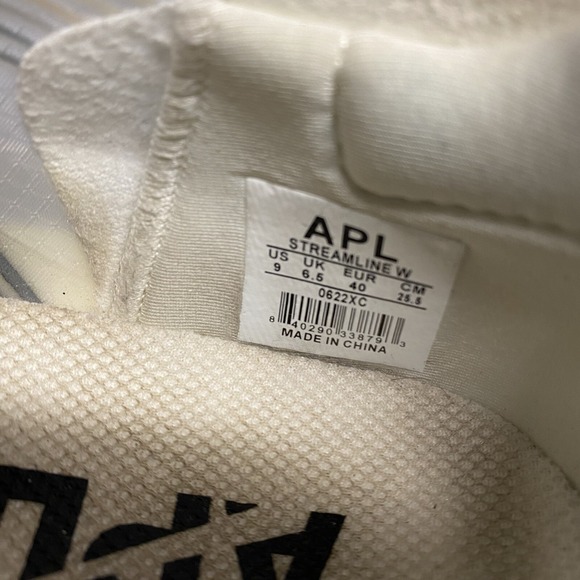 APL Streamline Womens 9 Ivory Clear Black Cushion Running Sneaker Shoe Comfort - Picture 11 of 11